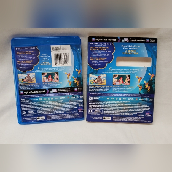 2/$18 The Little Mermaid DVD set (Disney movie club exclusive) - Picture 3 of 5